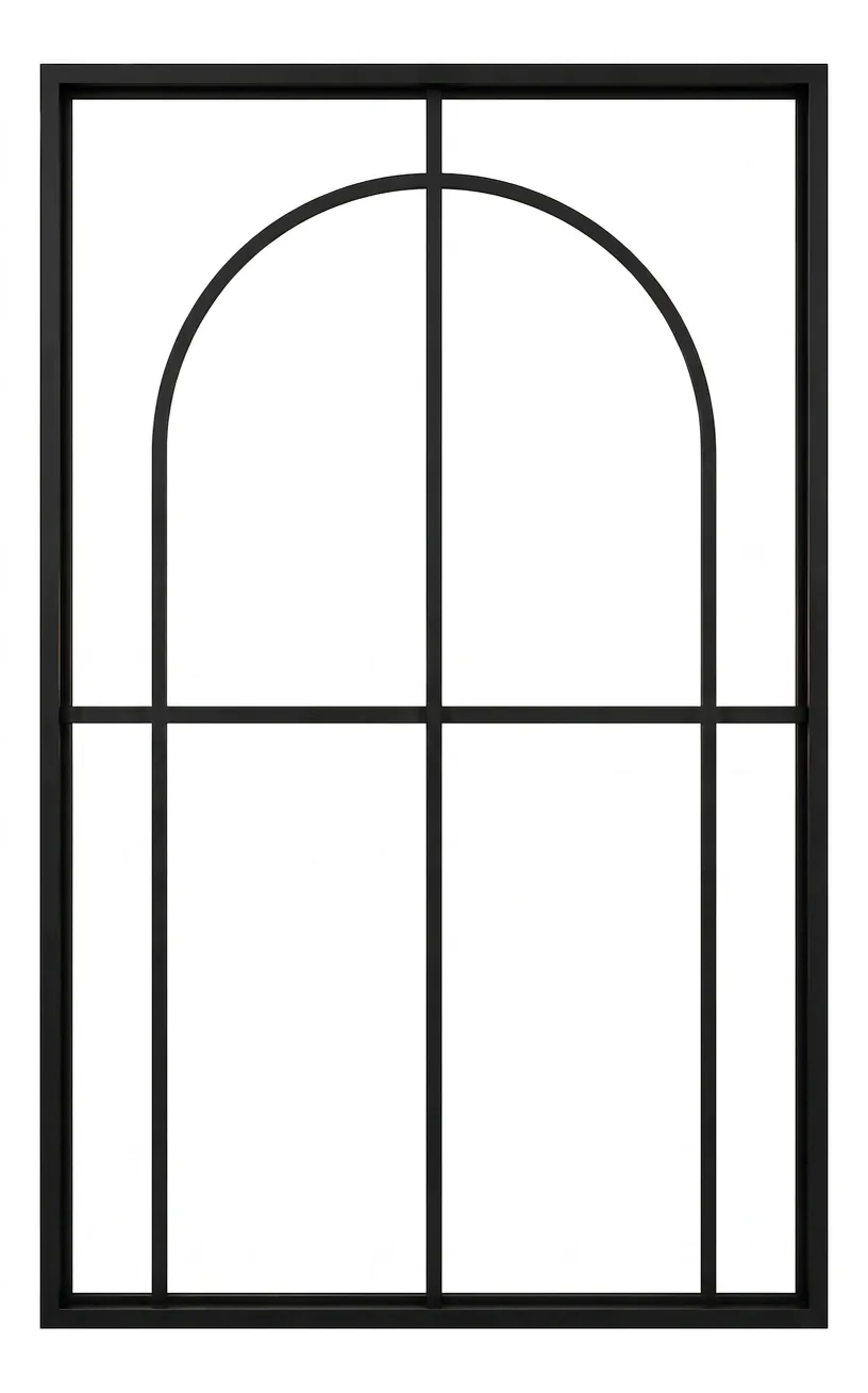 Cathedral Arched Fixed Steel Window